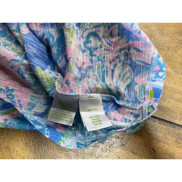 Lilly Pulitzer V-Neck Gigi Tank Top Starfish Casual Medium - Picture 7 of 8